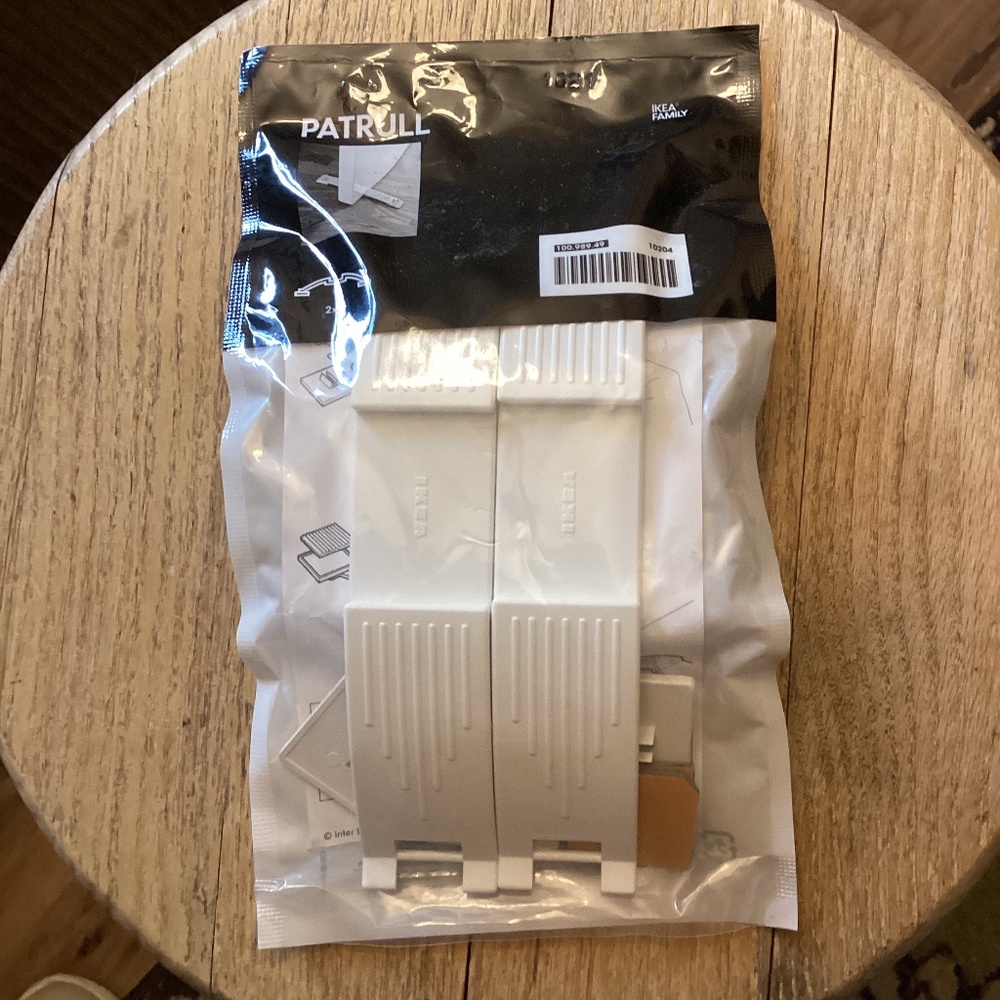 LOT OF 2 IKEA PATRULL Door Stop White 2 Pack 100.989.49